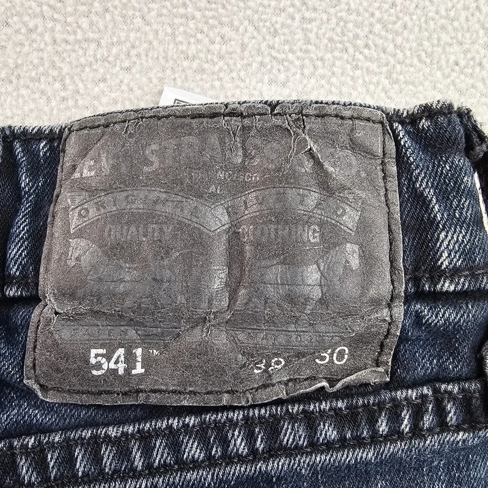 Levi's 541 Denim Jeans Men's Sz 38W Navy‎ Blue Dark Wash Athletic Fit
